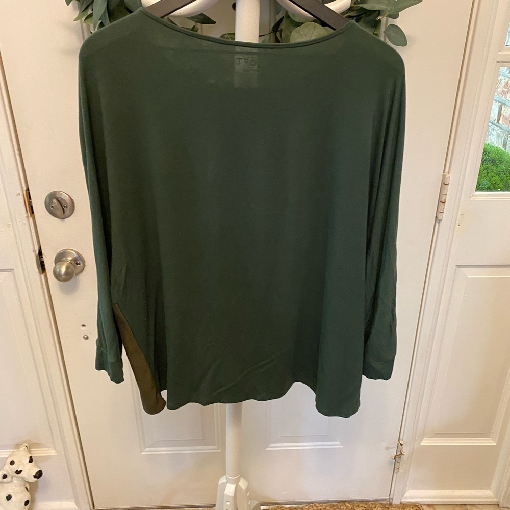 Loft Color Block Stripe Top Ls L - image 2